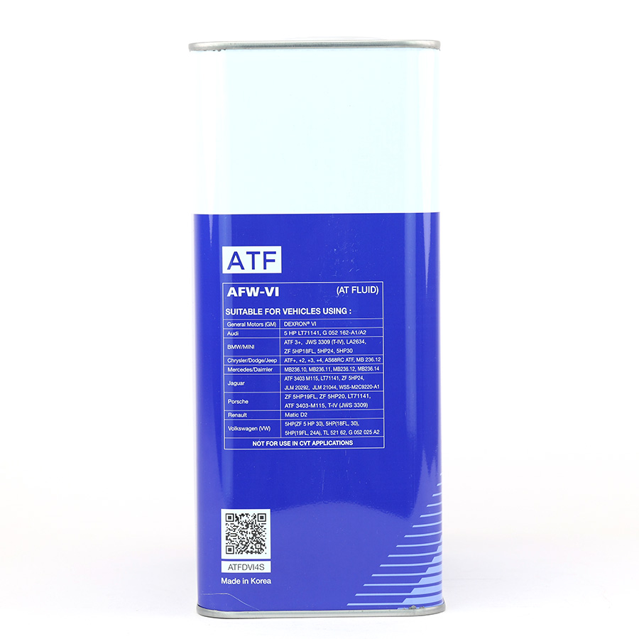 Nhớt Hộp Số Tự Động Aisin AFW-VI DexronVI  4 Lít ATFDVI4S