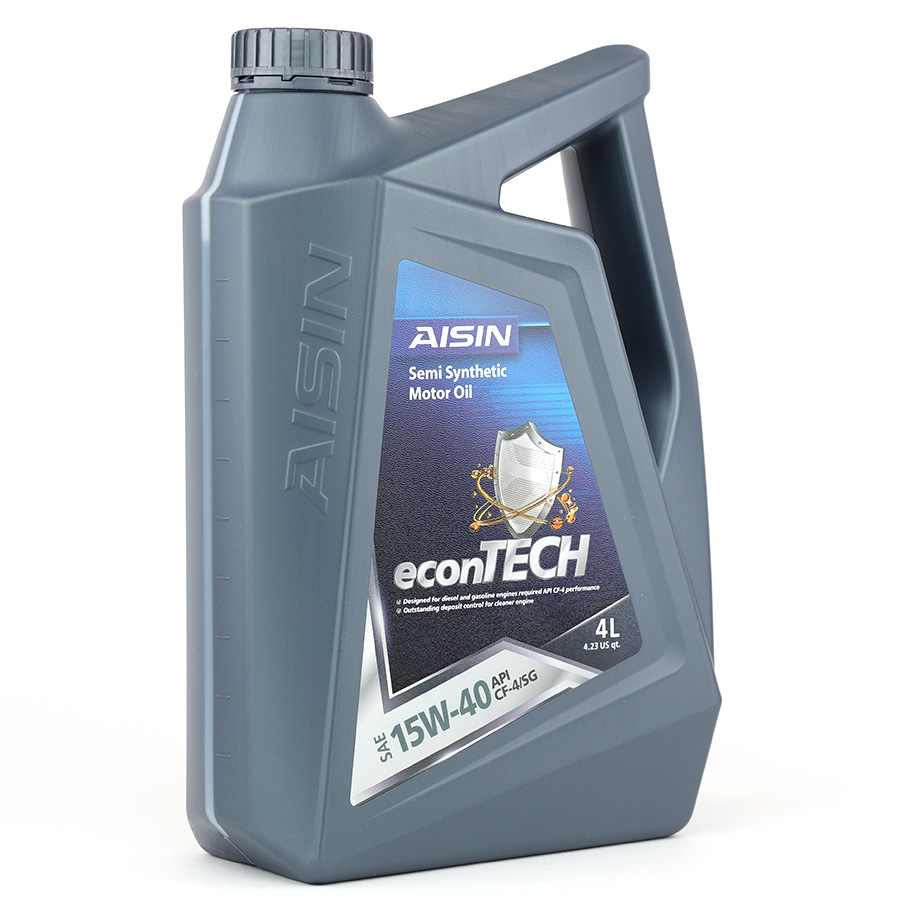Nhớt Động Cơ Aisin 15W-40 CF4/SG Semi Synthetic 4 Lít ECSF1544PB
