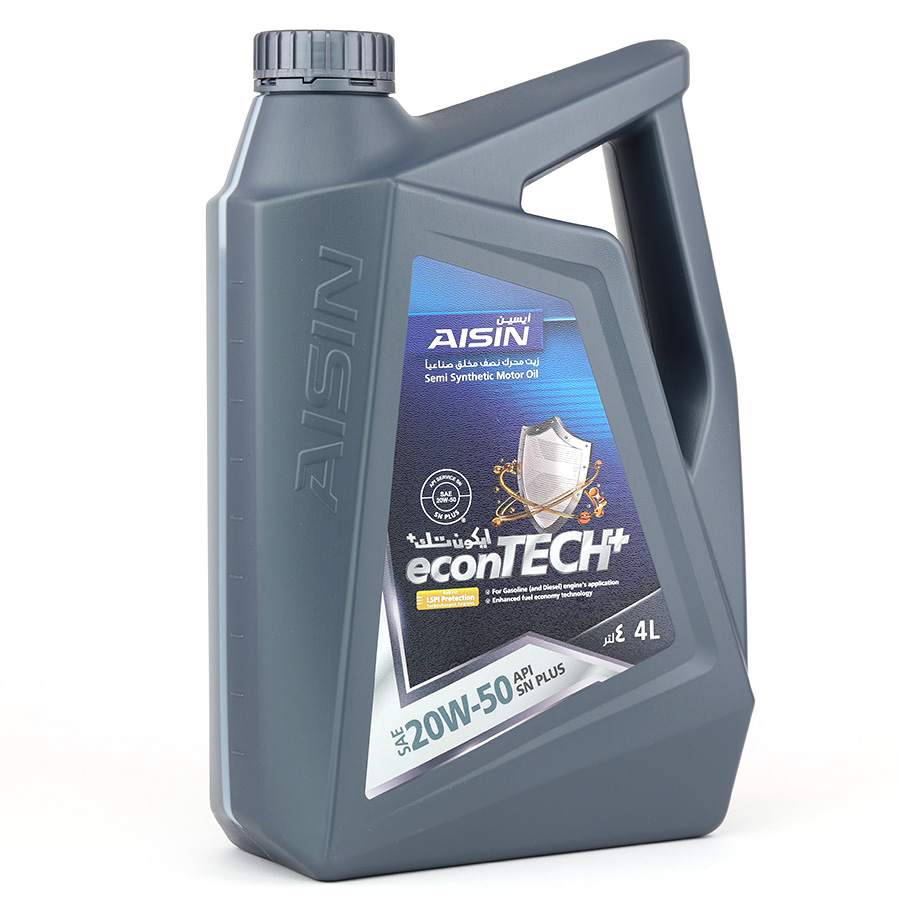 Nhớt Động Cơ Aisin 20W-50 SN/CF Semi Synthetic 4 Lít ESSNP2054P