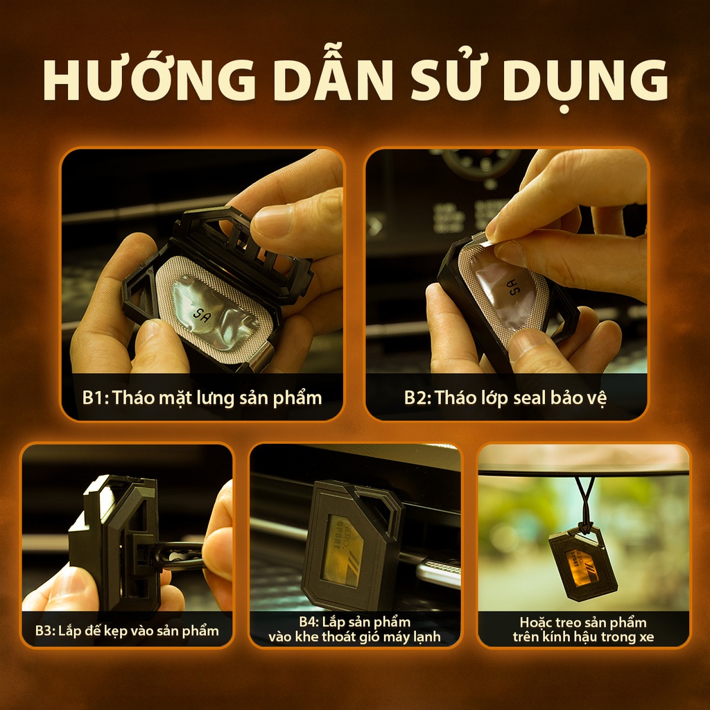 Dầu thơm NO.360-4 2in1(treo kính+ghim máy lạnh) 2.5g SQUASH