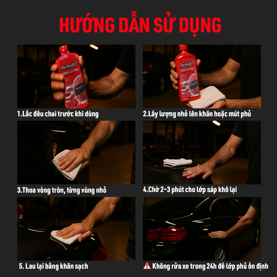 Đánh bóng sơn Ceramic dạng đậm đặc Formula 1 (473ml) # 617029
