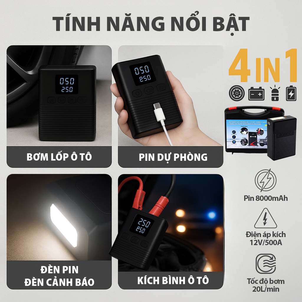 Máy bơm có kèm kích điện