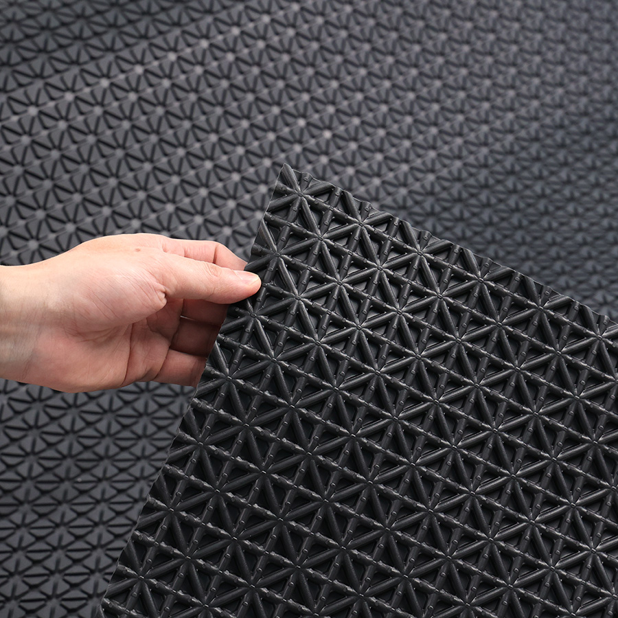 Lót sàn cuộn CIND 3D HB012 đen Size 9M*1.2M