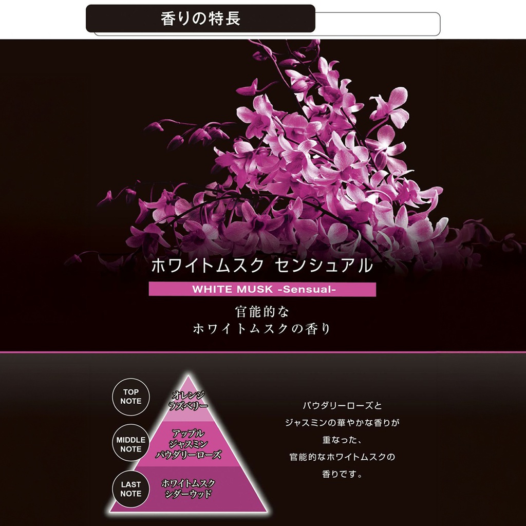 Dầu thơm BLANG LIQUID BX WHITE MUSK SENSUAL L2082 110ml đen