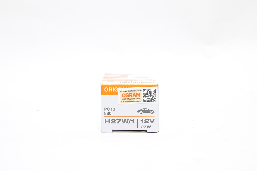 Bóng H27 (880) - 12V 27W (chân thẳng) (Axial) Hiệu Osram