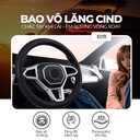 Bao vô lăng CIND PU+TPE E011 size M đen/đen