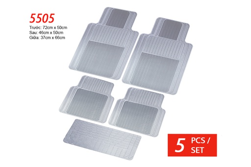 [TXPA5505X] Lót sàn nhựa Packy Poda 5505 (Xám) 5PCS/1SET