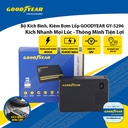 Bộ kích điện+bơm hơi Goodyear GY-5296 12V 10400mAh - 400A - 38.48Wh-2.6A 150PSI-21L/min mặt đồng hồ điện tử