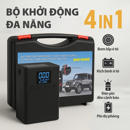 [MBKX001] Máy bơm có kèm kích điện