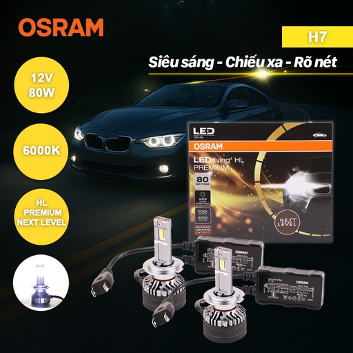 [BDOLEDH5210CW] Bóng Led Pocky 2 H7 H5210CW 12V 80W 6000K 2 bóng/hộp Hiệu Osram