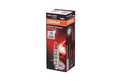 [BDOH112V62200SBP] Bóng Halogen Super Bright Premium H1 12V 100W 62200SBP Hiệu Osram